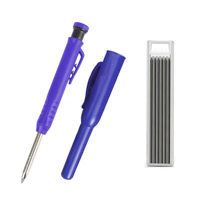 Built-In Sharpener for Deep Hole Mechanical Pencil Scribing Marking Woodworking Tool